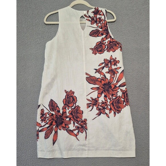 Tommy Bahama Women's Sleevless Lavatera Leis Linen Floral Print Dress Medium - Picture 3 of 9
